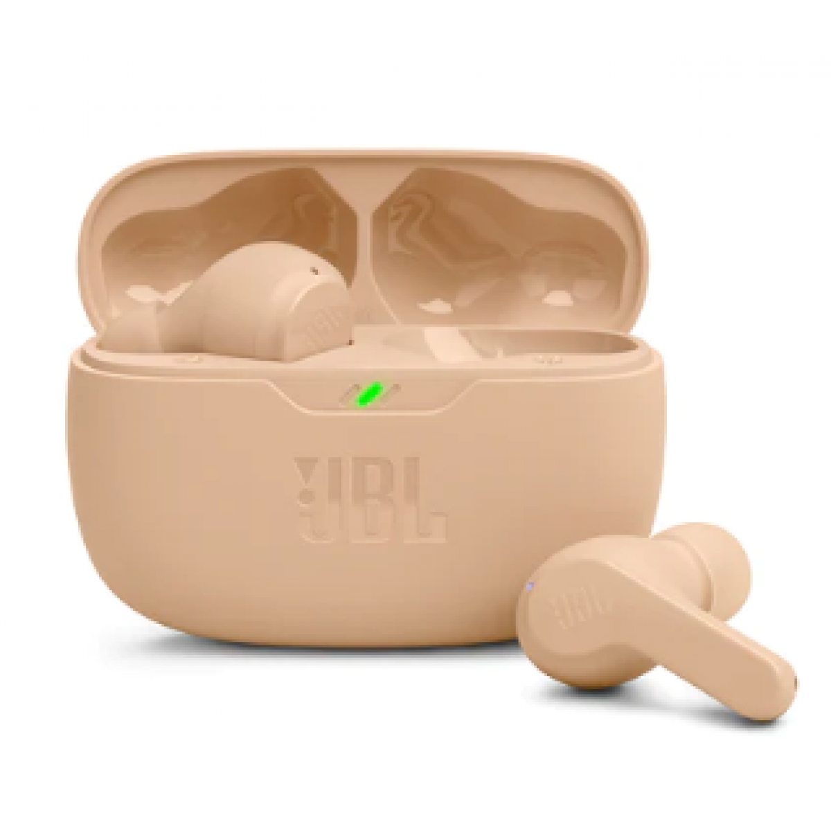 JBL Wave Beam 真無線耳機 (米色) - 重低音、IP54防水、32小時續航